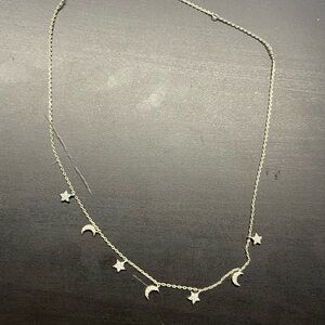 Melinda Maria Star and Moon Station Necklace